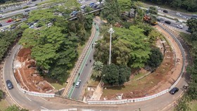 FOTO: Taman Semanggi Bersolek, Bakal Jadi Ruang Publik Jakarta