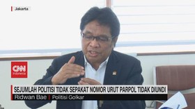 VIDEO: Sejumlah Politisi Tak Sepakat Nomor Urut Parpol Tak Diundi