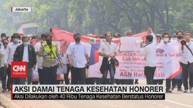 VIDEO: Aksi Damai Tenaga Kesehatan Honorer