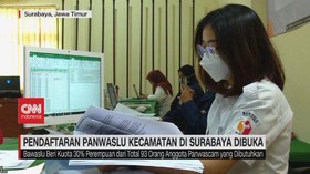 VIDEO: Pendaftaran Panwaslu Kecamatan di Surabaya Dibuka