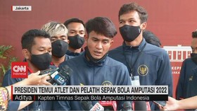 VIDEO: Presiden Temui Atlet dan Pelatih Sepak Bola Amputasi 2022
