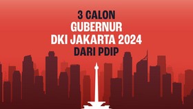 INFOGRAFIS: 3 Calon Gubernur DKI Jakarta 2024 dari PDIP