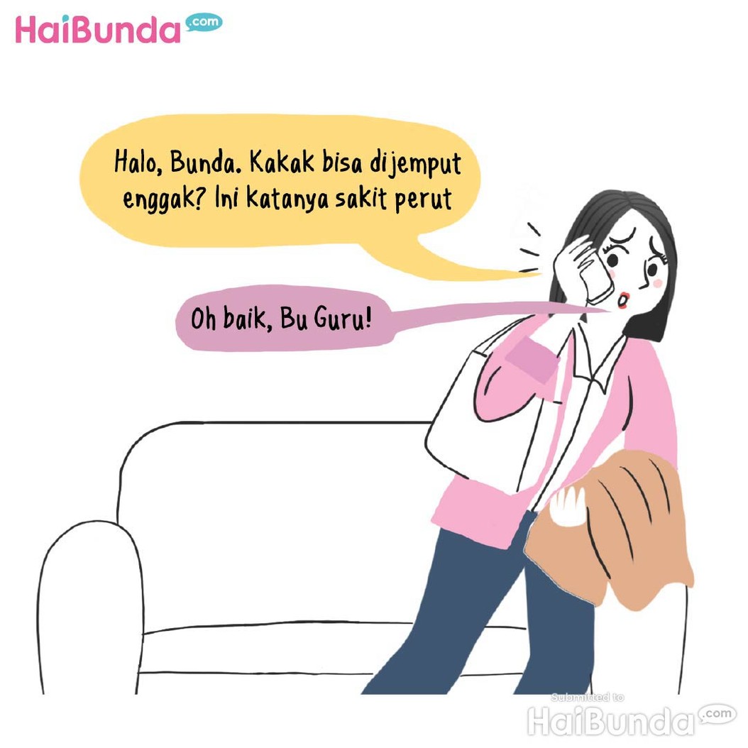 Komik Bunda: Sakit Perut yang Absurd