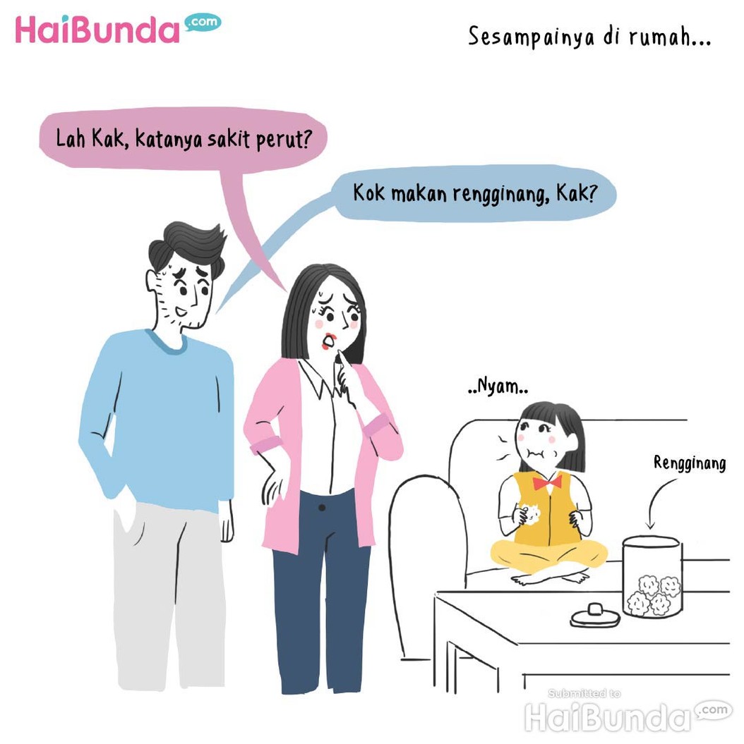 Komik Bunda: Sakit Perut yang Absurd