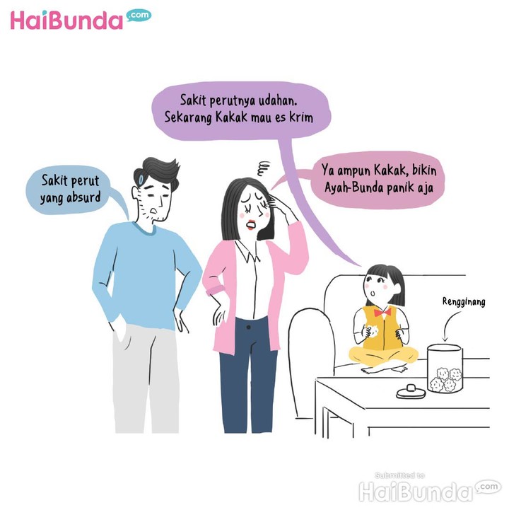 Komik Bunda: Sakit Perut yang Absurd