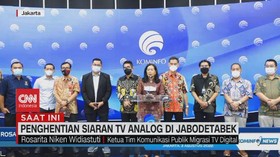 VIDEO: Konferensi Pers Penghentian Siaran Tv Analog di Jabodetabek