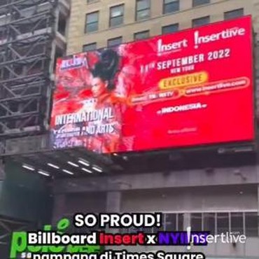 Bangga! Insert & InsertLive Mejeng di Billboard Times Square New York