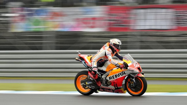 Pembalap Marc Marquez mengakhiri penantian selama tiga tahun setelah menjadi yang tercepat di kualifikasi MotoGP Jepang 2022.