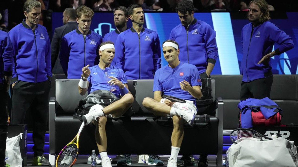 FOTO: Duet Maut Federer dan Nadal di Laver Cup