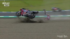 VIDEO: Bastianini Kecelakaan Saat FP1 MotoGP Jepang 2022