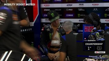 VIDEO: Quartararo Ngebut dengan Badan Dibalut di FP1 MotoGP Jepang