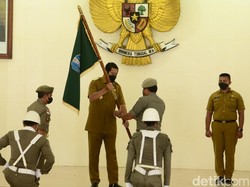 Kirab Pataka Jatim di Pacitan Disambut Hujan hingga Seni Rontek