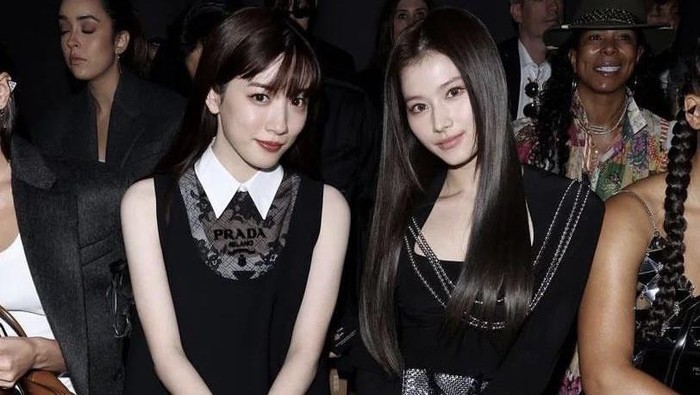 Tak ketinggalan, Sana juga terlihat sempat berpose bersama beberapa selebriti global hadir, salah satunya Mei Nagano yang sama-sama berasal dari Jepang./ foto: intagram.com/mysanatwice