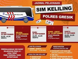 Catat Rek, Lokasi Mobil SIM Keliling Gresik Sabtu 1 Oktober 2022
