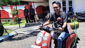 Siswa SMK Bondowoso Ubah Motor Bisa Teguk Gas Melon Gantikan Bensin