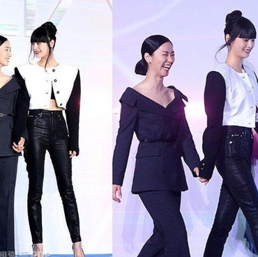 6 Gaya Kompak Nana After School & Jeon Yeo Bin Hadiri 'Glitch' Tema Monokrom