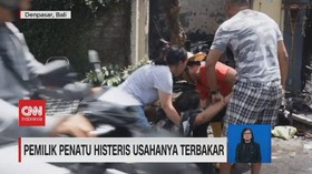 VIDEO: Pemilik Penatu Histeris Usahanya Terbakar