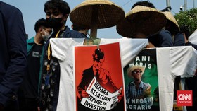 FOTO: Demo Hari Tani di Depan DPR, BBM Melejit Petani Menjerit