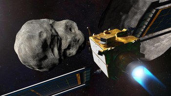FOTO: Misi 'Bunuh Diri' Pesawat NASA Tabrak Asteroid