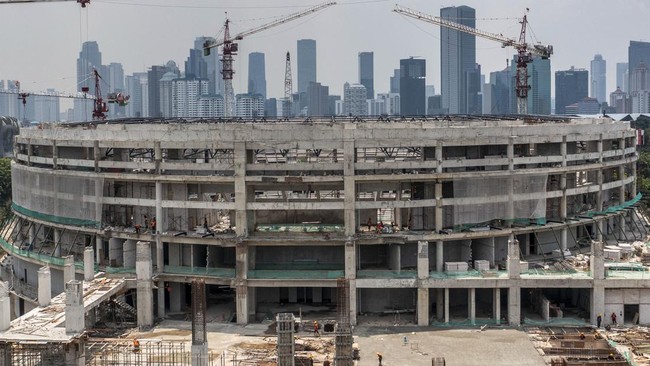 FOTO: Intip Kemegahan Proyek Indoor Multifunction Stadium Senayan
