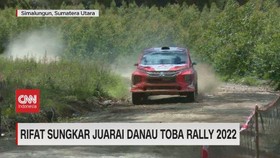 VIDEO: Rifat Sungkar Juarai Danau Toba Rally 2022