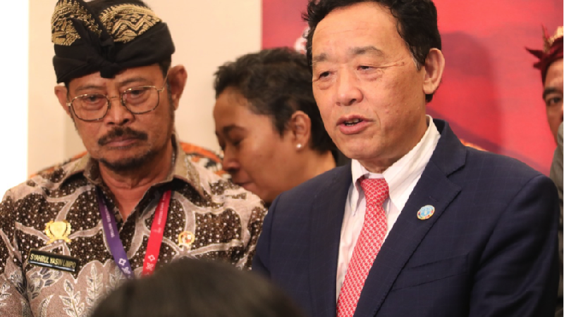 Direktur Jenderal Food and Organization (FAO) Qu Dongyu menyoroti keberhasilan Indonesia dalam mengatasi potensi krisis pangan global.