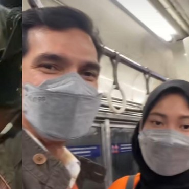 Disebut Artis Kere, Intip 7 Potret Adrian Maulana Berpergian Naik Ojek & KRL