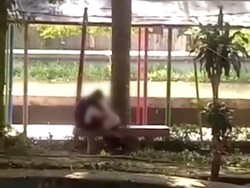 Ulah Tak Beradab 4 Muda Mudi di Pinrang Mesum di Taman Kota saat Siang Bolong