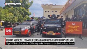VIDEO: Ribuan Personel TNI-Polri Siaga Bantu KPK Jemput Lukas Enembe