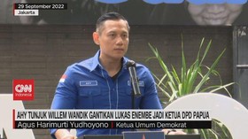 VIDEO: AHY Tunjuk Willem Wandik Gantikan Lukas Enembe