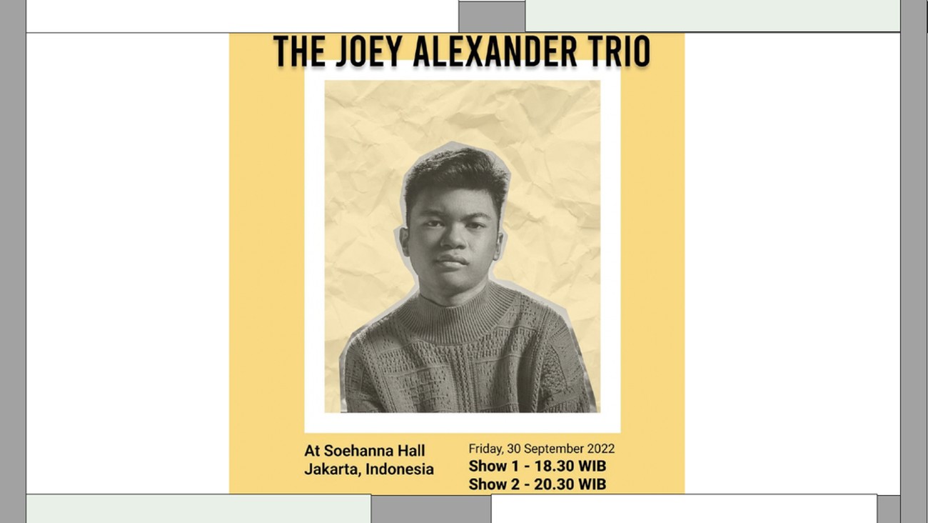 The Joey Alexander Trio Akan Gelar Konser di Jakarta