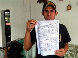 Cara Pria Sukabumi Mengenalkan Sejarah Desanya Lewat Komik