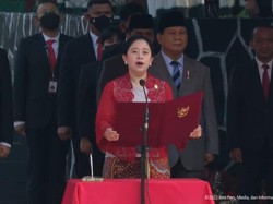 Momen Puan Maharani Baca Ikrar Saat Upacara Hari Kesaktian Pancasila