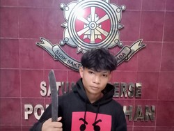 Pamer Sajam di Medsos, Remaja Asahan Diamankan Polisi