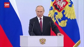 VIDEO: Detik-detik Putin Deklarasi Pencaplokan Empat WIlayah Ukraina