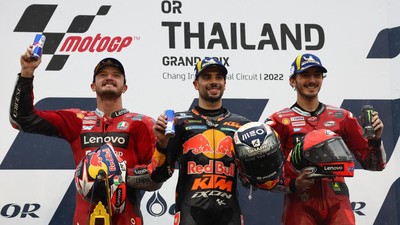 FOTO: MotoGP Thailand Panggung Oliveira, Bagnaia Dekati Quartararo