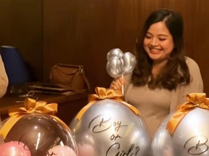5 Potret Gender Reveal Bayi Tasya Kamila, Arrasya Bakal Punya Adik Perempuan