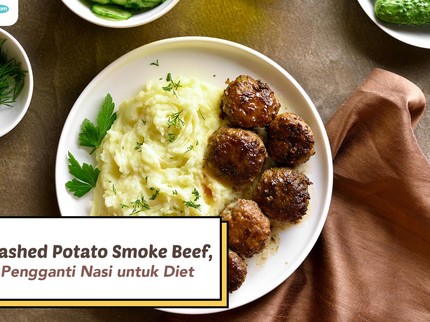Resep Mashed Potato Smoke Beef, Pilihan Pengganti Nasi untuk Diet