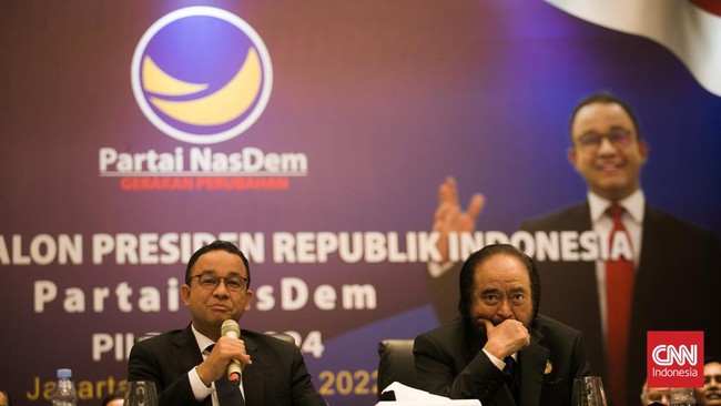 Bawaslu diminta memberikan sanksi kepada Anies Baswedan dan Partai Nasdem karena dianggap telah curi start kampanye Pilpres 2024.
