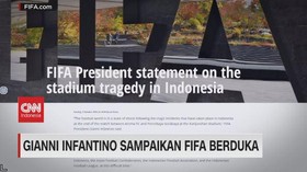 VIDEO: Presiden FIFA Gianni Infantino Sampaikan FIFA Berduka
