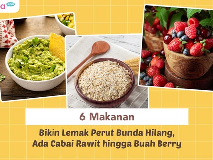 6 Makanan Bikin Lemak Perut Bunda Hilang, Ada Cabai Rawit hingga Buah Berry