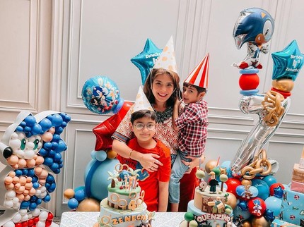 7 Potret Ultah Zenecka Anak Carissa Puteri, Dirayakan Sederhana Bertema Sonic