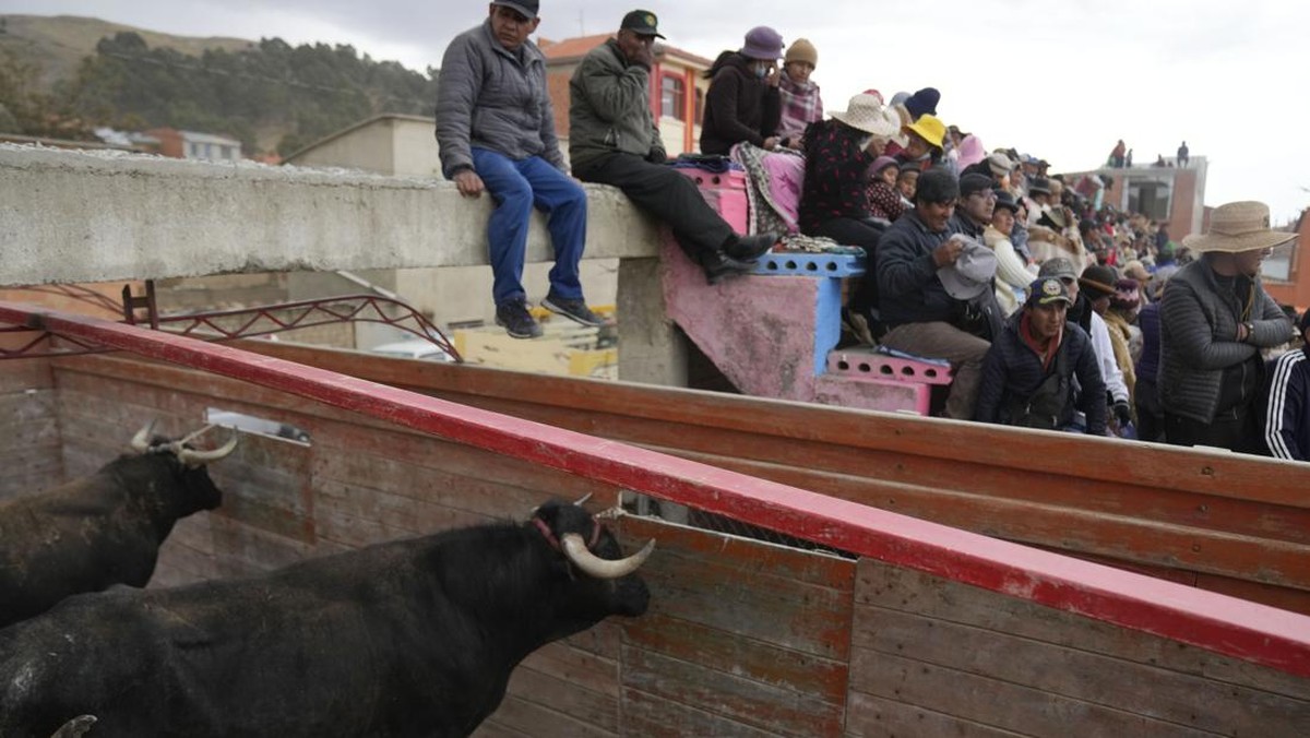 FOTO: Festival Lawan Banteng Terbesar di Bolivia