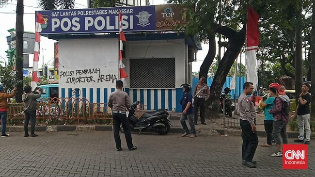 Polisi Bentuk Tim Buru Pelaku Vandalisme di Poslantas Makassar