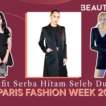 Outfit Serba Hitam Seleb Dunia di Paris Fashion Week 2022