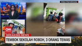 VIDEO: Tembok Sekolah Roboh, 3 Orang Tewas