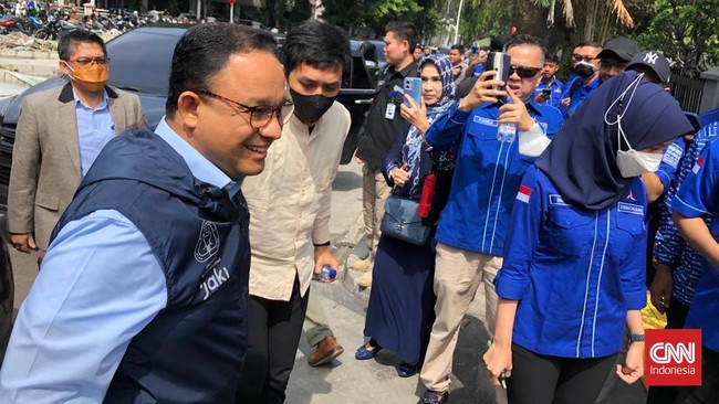 Anies Baswedan akan menghadiri dan memberikan kata sambutan di acara pelantikan pengurus Dewan Pimpinan Anak Cabang (DPAC) Partai Demokrat DKI Jakarta.