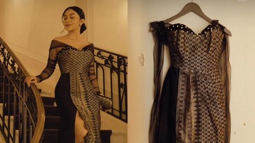 7 Pesona Memukau Ariel Tatum Pakai Gaun Songket di Paris Fashion Week