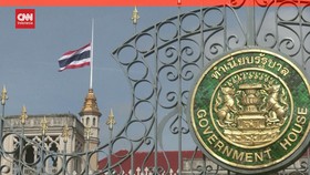 VIDEO: Thailand Berduka, Kibarkan Bendera Setengah Tiang