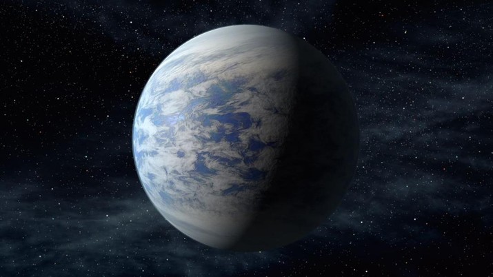 Para astronom berpikir tempat yang paling mungkin untuk menemukan kehidupan di galaksi adalah di Bumi super, seperti Kepler-69c, yang terlihat dalam gambar artis ini. (Kredit gambar: NASA Ames/JPL-CalTech)